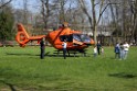 28.3.2017 Einsatz Christoph 3 in Koeln Vingst Oranienstr Landung Passauerstr